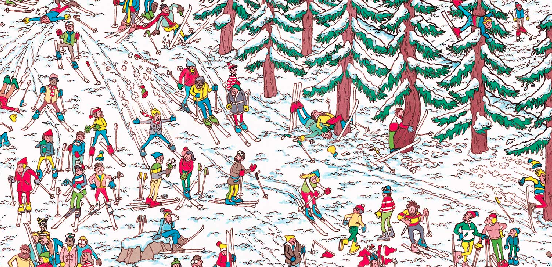 where is waldo game in the snow